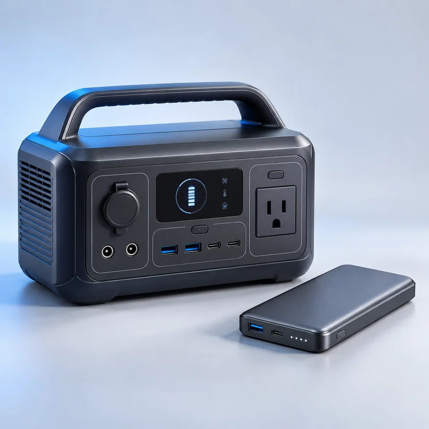 Power banks and backup power category product photograph
